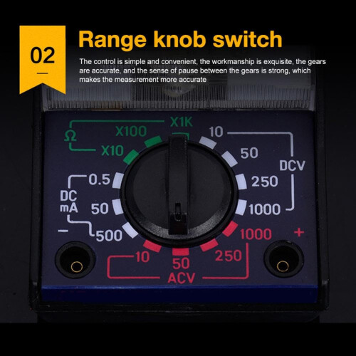 MF110A Analog Multimeter AC DC Tester with Clear Pointer Display for Reliable Electrical Checks 2