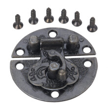 2pcs 40mm Vintage Wooden Box Clasp Lock, Antique Style Jewelry Box Latch, Durable Metal Hardware
