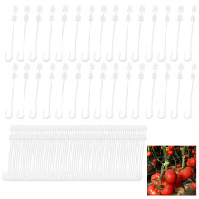 Tomato Plant Support Clips 200PCS Reusable Trellis Clips for Tomato Cucumber Grape Gentle Stem Support