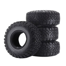 RC Crawler Tires 1/10 Scale 2.2 Inch 120mm Rubber with Enhanced Traction Grip for Axial SCX10 II TRX4