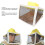 Ventilated Folding Square Beekeeping Veil Hat with Removable Cap and  Visibility Mesh 2