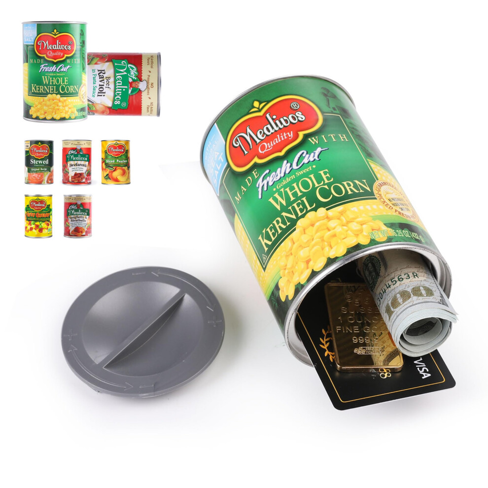 Hidden Safe Can With Spacious Secret Compartment For Cash Keys Jewelry And Home Security Corn Design 9771547966708
