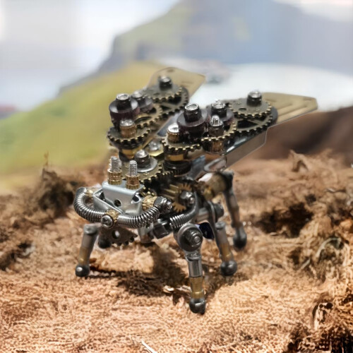 DIY 3D Metal Puzzle Firefly with Interactive Light Display, Challenging Mechanical Assembly Kit for Adults 1