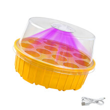 Visible Root Development Planter Tray Having 13-Yellow