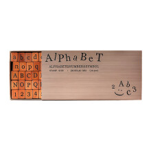 70 Stuks Retro Houten Rubber Craft-4 traditionele lettertypen