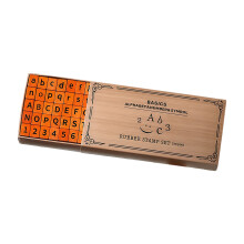 70 Stück Buchstaben-/Zahlensymbol-Stempel aus-2 schwarzer Körper