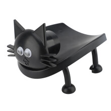 Cat Toilet Paper Holder Cat Shaped Bathroom Decor Wall Mounted Multi Roll Storage No Glue Installation
