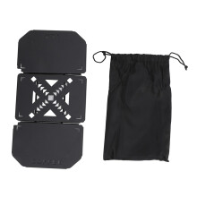 Folding Camping Table for Stanley 9.4L Lunch Box, Lightweight Aluminum Portable Coffee Station with Expandable Side Panel