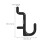50pcs Heavy Duty JShaped Pegboard Hooks for Garage Workshop Tool Storage and Easy Installation 2