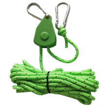 Tent Guy Line Pulley Rope 2M Adjustable Windproof Camping Rope with Easy Adjustment and Secure Locking