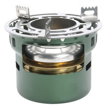 Alcohol Stove with Adjustable Flame Control and Pot Stand, Lightweight Camping Stove for Backpacking Outdoor Cooking