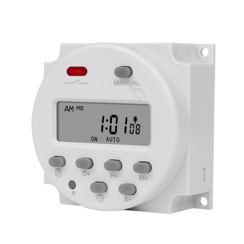 CN101S Digital Timer Switch 220V 7 Day Programmable Timer Relay with LCD Display and Countdown Function