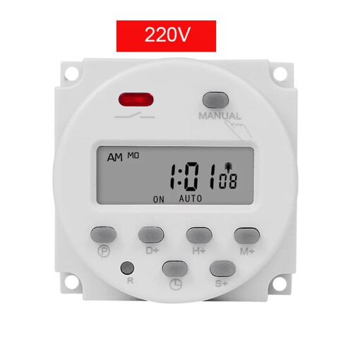 CN101S Digital Timer Switch 220V 7 Day Programmable Timer Relay with LCD Display and Countdown Function 1
