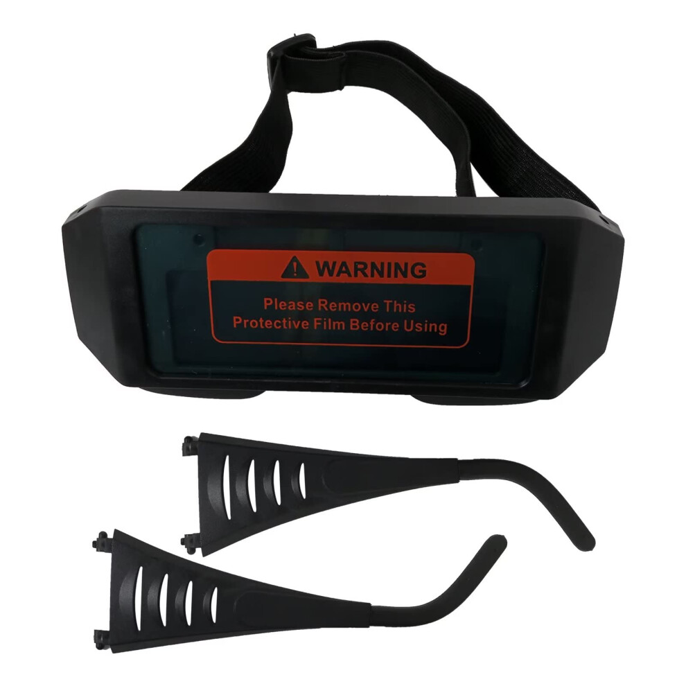 Auto Darkening Welding Goggles With Sensor, Uv Ir Protection, Dual Wear Design For Cutting And Grinding 9073542117056