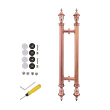 Rose Gold Barn Door Handle 100cm Elegant Non‑Slip Pull Bar for Glass Sliding Door Indoor Outdoor Use