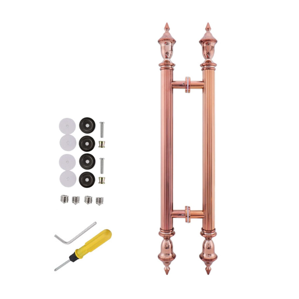 Rose Gold Barn Door Handle 100Cm Elegant NonâSlip Pull Bar For Glass Sliding Door Indoor Outdoor Use 9351714594059