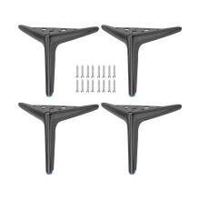 Set of 4 Metal Furniture Legs 7 Inch Grey Sofa Replacement Legs Durable Build Easy Installation