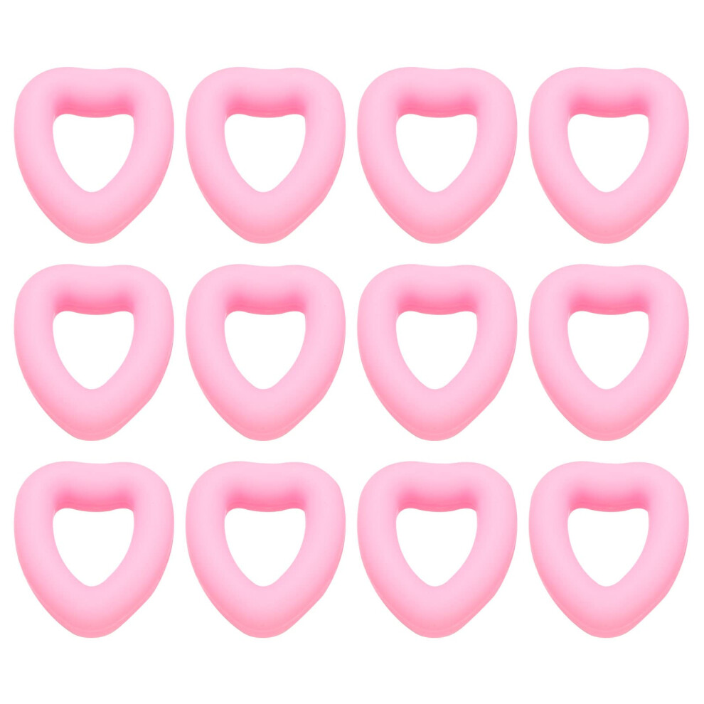 Pink 12 Pairs AntiâSlip Soft Silicone Eyeglass Ear Grips Retainers For Glasses Temple Tips Sleeves,