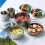 8pcs Camping Cookware Set Stainless Steel Pots with Compact Nesting Design and Foldable Handles 3