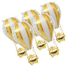 Gold Foil Balloons 5Pcs Vibrant Neon Colors Durable Reusable Birthday Party Decorations Backdrop