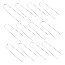 12pcs Heavy Duty U Shaped Garden Stakes Metal Landscape Staples for Weed Barrier and Lawn