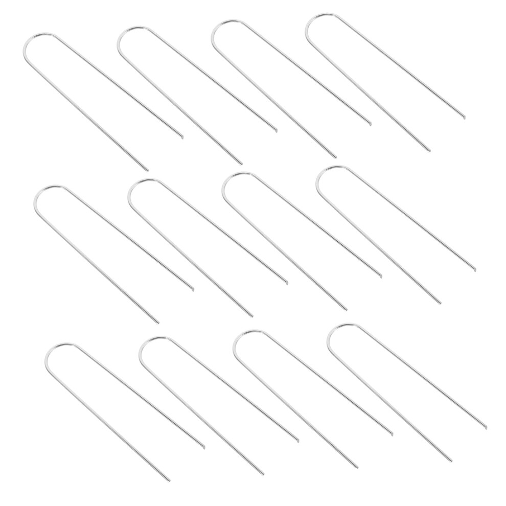 12Pcs Heavy Duty U Shaped Garden Stakes Metal Landscape Staples For Weed Barrier And Lawn 9073542117636