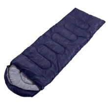 (700g, Navy Blue) Portable Sleeping Bag Envelope Type Splicing Lightweight Waterproof Sleeping Bag For