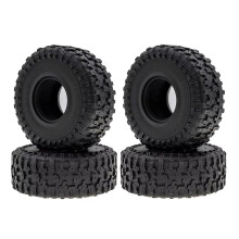 1.9 Inch RC Crawler Tires Set of 4 for Traxxas TRX4 SCX10 Wraith, Durable Rubber with Enhanced Grip Traction