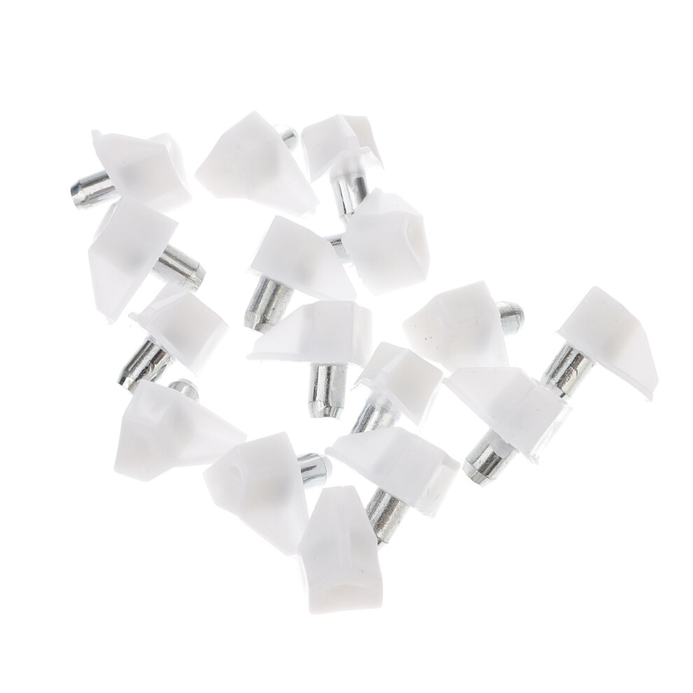 100Pcs White Iron Pp Shelf Pegs And Cabinet Shelf Supports Easy Install For Bookcase 9351714594721