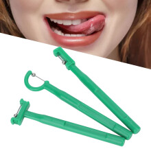 3pcs Tongue Exercise Tools Set T C I Shapes for Speech Therapy and Feeding Training, Improves Clarity