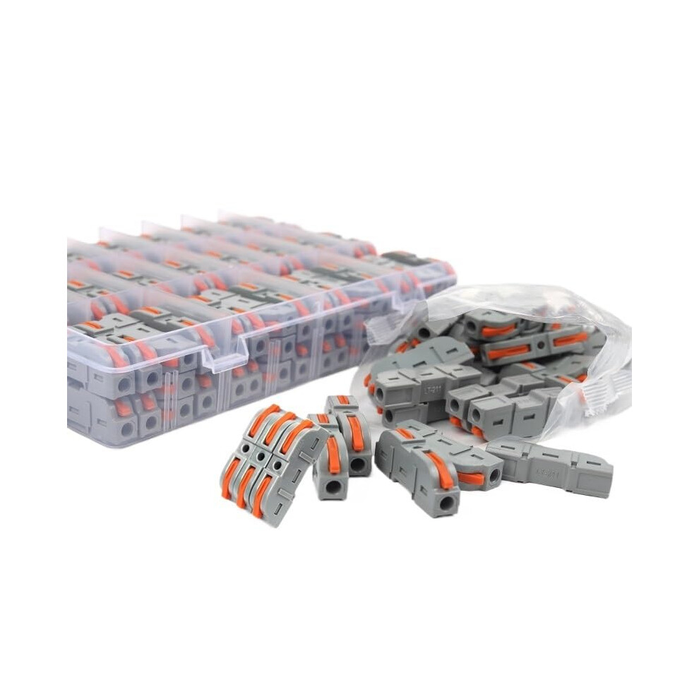 Lever Wire Connectors 100Pcs Quick Splicing Reusable Compact Design For Electrical Wiring 9330225448907