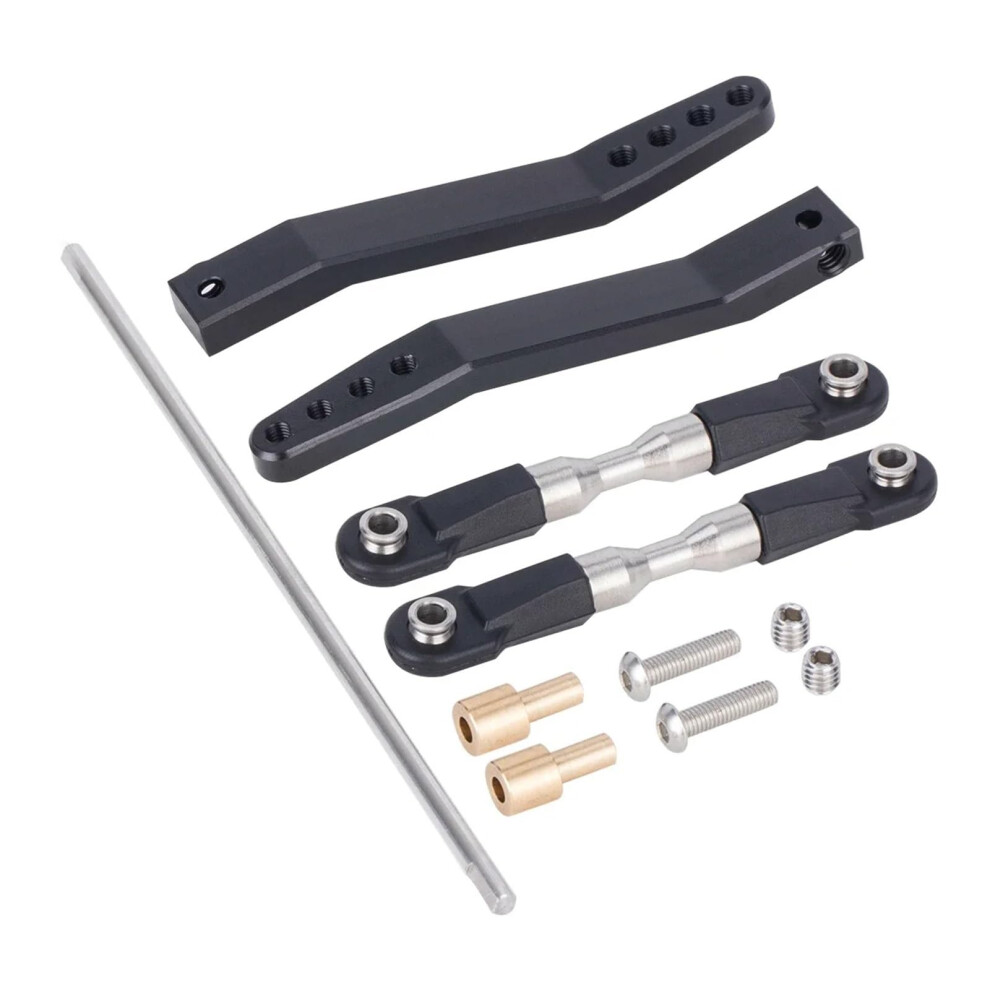 Rc Sway Bar Set Aluminum Linkage Kit For 1/10 Axial Yeti Vs410 Vanquish Crawler Enhanced Steering Stability Black 9771547968696