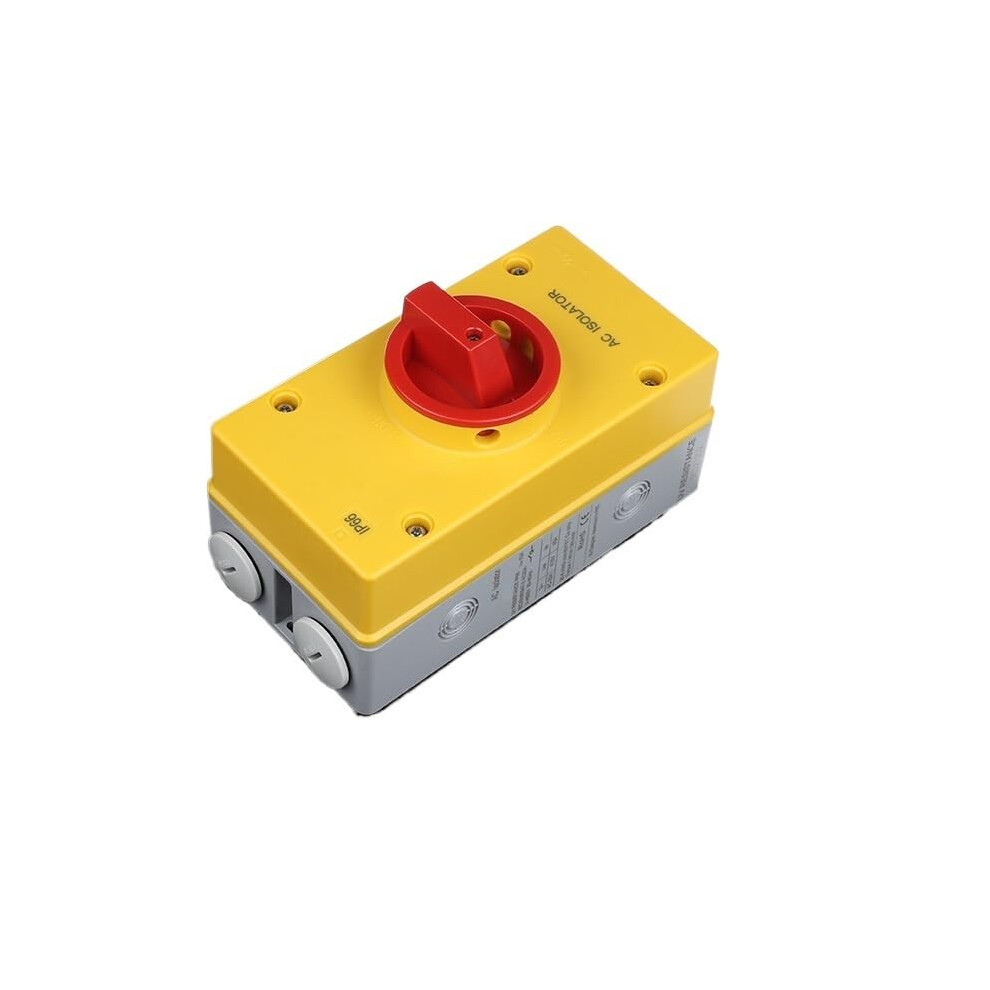 25A 3P Waterproof Circuit Breaker Ip66 Weatherproof Isolating Switch For Outdoor Motor Control 9351714594929