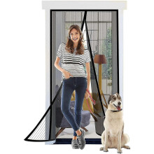 (80*200) Magnetic Screen Door Anti Mosquito Curtain Pet Friendly Mesh Curtain Door