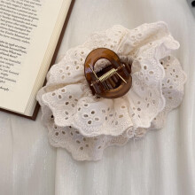 2 Pcs Large NonSlip Hair Claw Clips for Thick Hair, Beige Butterfly Barrettes with Secure Grip Design