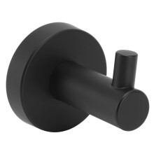 Stainless Steel Wall Hook 304 Rust Resistant Matte Black Finish for Bathroom Kitchen and Home