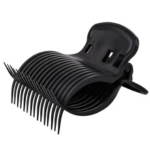 12 Pcs Heat Resistant Hair Roller Clips with Secure Roller Grip and Non‑Marking Hold for Salon Use