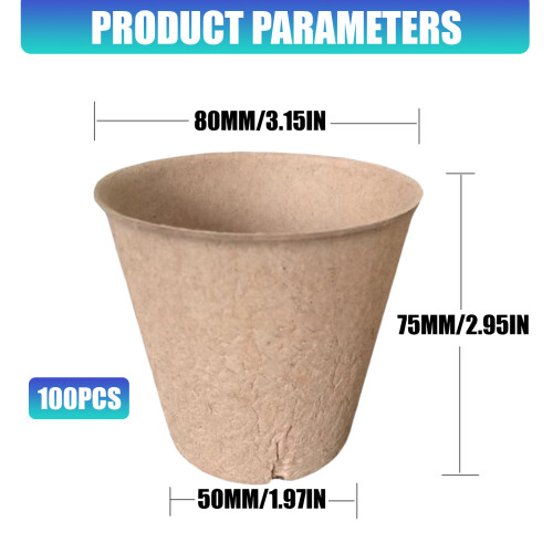 100 Count Round Plant Growth Trays With Better Drainage System 2