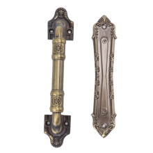 Sliding Door Handle Bronze Vintage Finish Gate Pull Handle with Durable Electroplated Surface