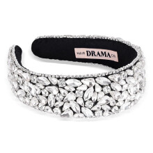Silver Rhinestone Headband for Women Sparkling Crystal Design Elegant Wedding and Party Accessory