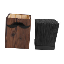Wooden Hairdresser Scissors Holder with Multi‑Tool Storage and Non‑Slip Base for Salon Workstation