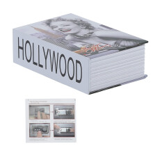 Hidden Book Safe with Key Lock, Realistic Book Concealment and Durable Steel Interior for Home or Office