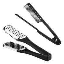 Brosse à lisser les cheveux de Type V, outil professionnel,