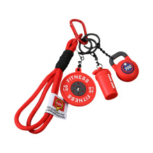 Porte-clés pratique de Style haltère, pour sacs-Kiltlebell rouge
