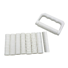 Jeu de 9 rouleaux de sculpture en argile avec 8 roues,-Blanc