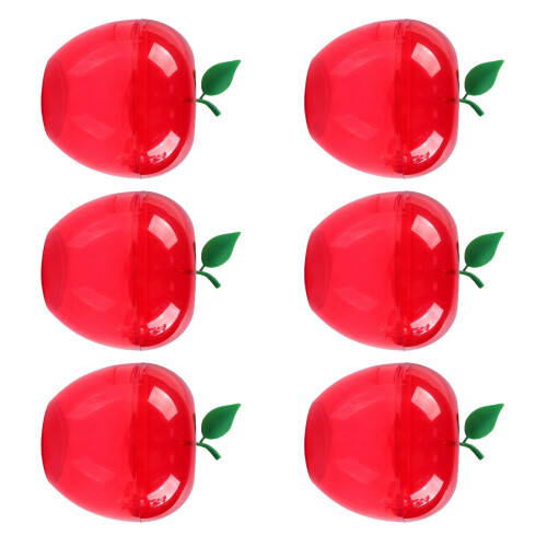 Realistic Apples Shaped Plastic Candy Box For Party-Red size M