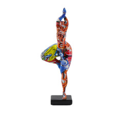 Contemporary Abstract Woman Figurine Resin Craft For-Graffiti