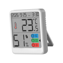 Temperature Humidity Meter Clock Temperature Format And Celsius