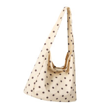 Sac sous les bras en nylon tendance et pratique, grand sac-Beige