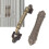 Sliding Door Handle Bronze Vintage Finish Gate Pull Handle with Durable Electroplated Surface 3